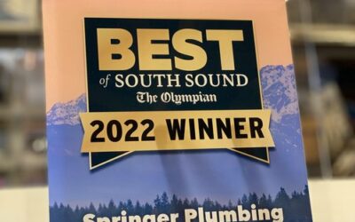 Springer Plumbing recognized as the Best Plumbing company in Olympia
